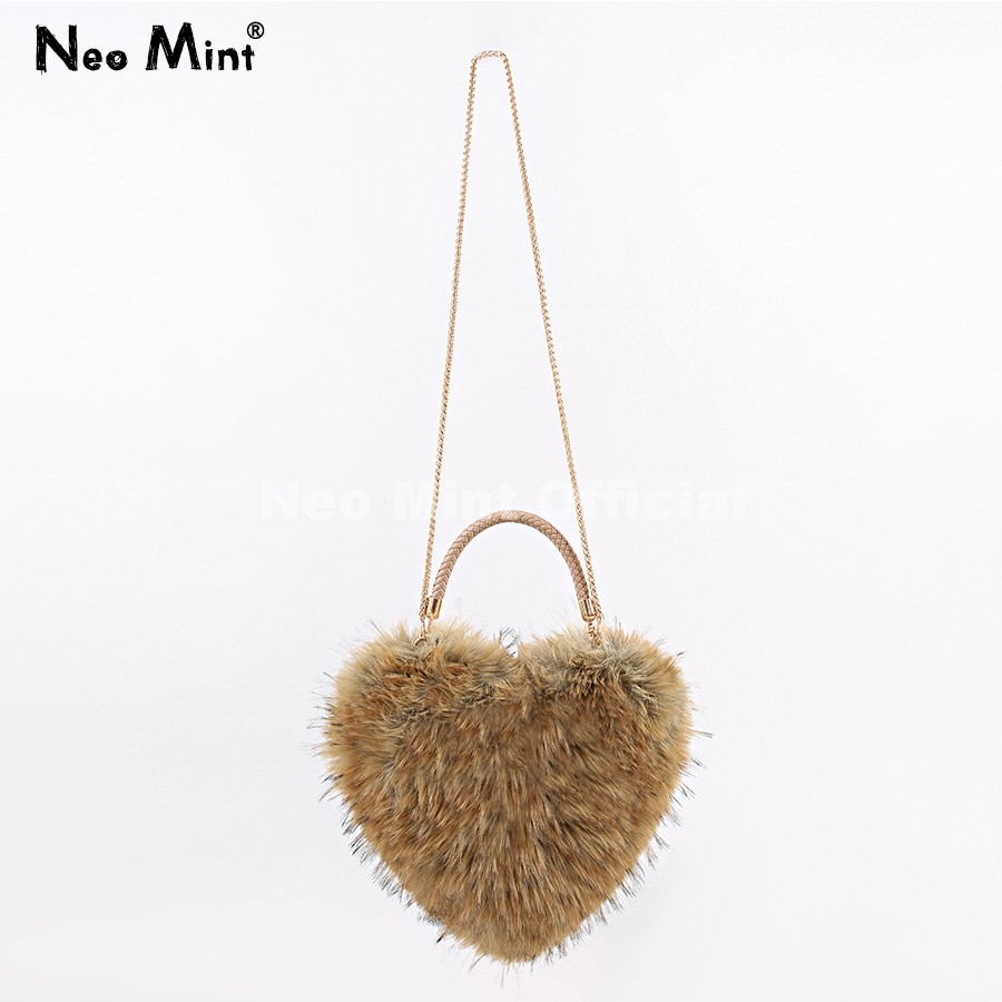 Neo Mint Luxury Faux Raccoon F - Women Bags Ru ulasan dan harga
