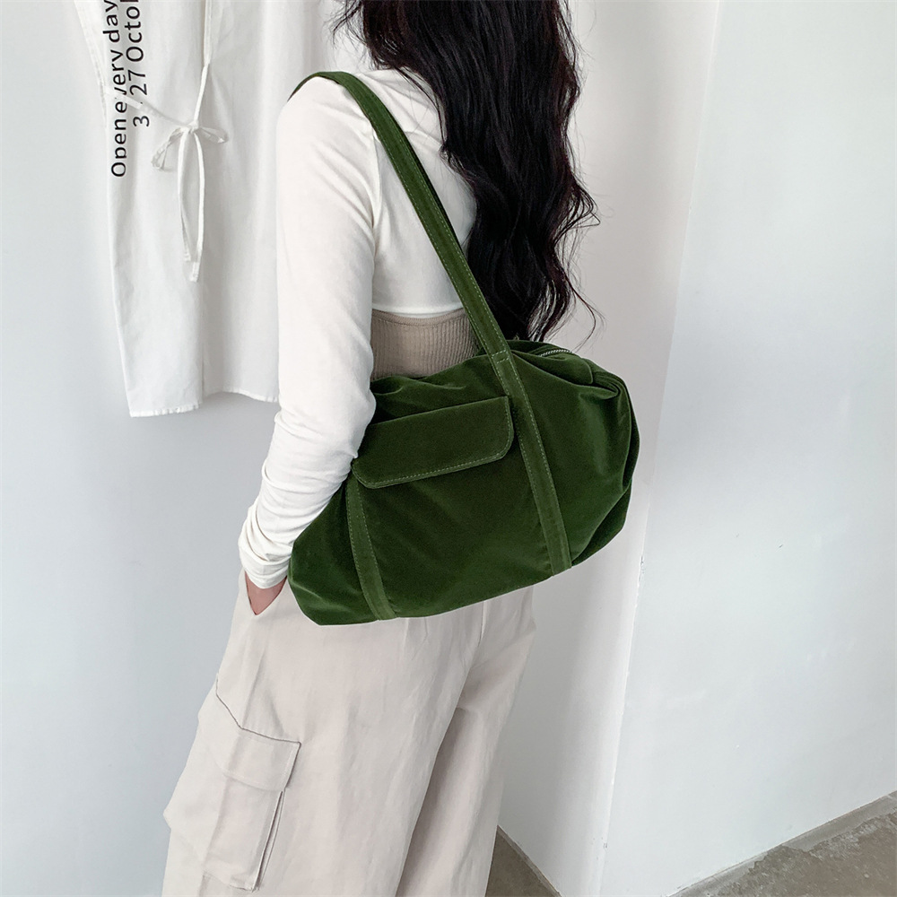 Vintage Velvet Women Boston Ha - Women Hand Bags For Office ulasan dan harga