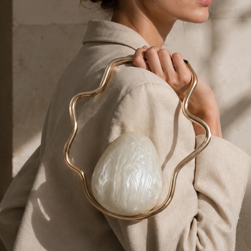 Women mini Acrylic Egg Bag Cut - Women Bags On Sale ulasan dan harga