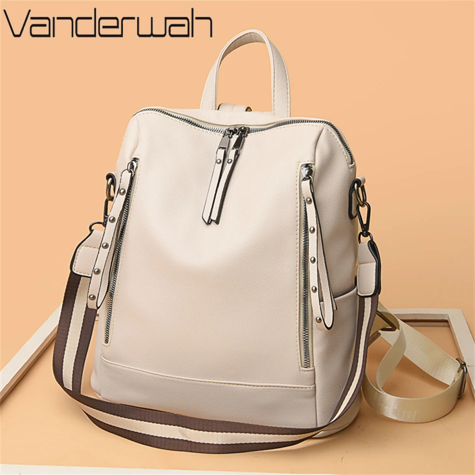 Brand Luxury Backpacks Soft Le - Women Bags Branded ulasan dan harga