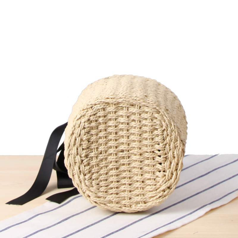 Hand-made Bucket Straw Bag Top - Women'S Raffia Bags ulasan dan harga